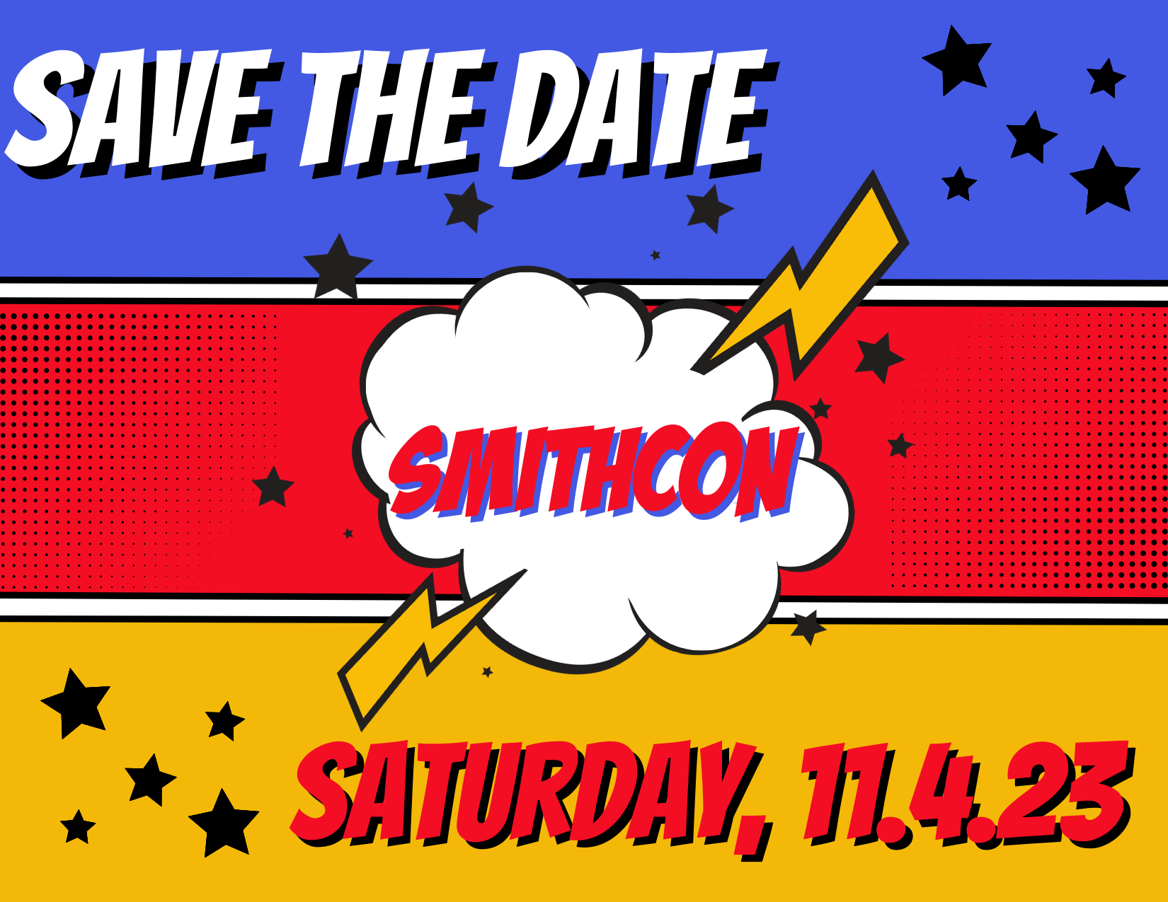 Smithcon: Save the Date Saturday November 4. 2023