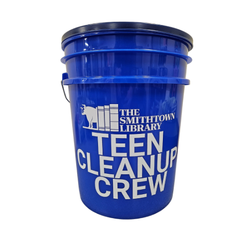 blue round buck with the words Teen Cleanup Crew