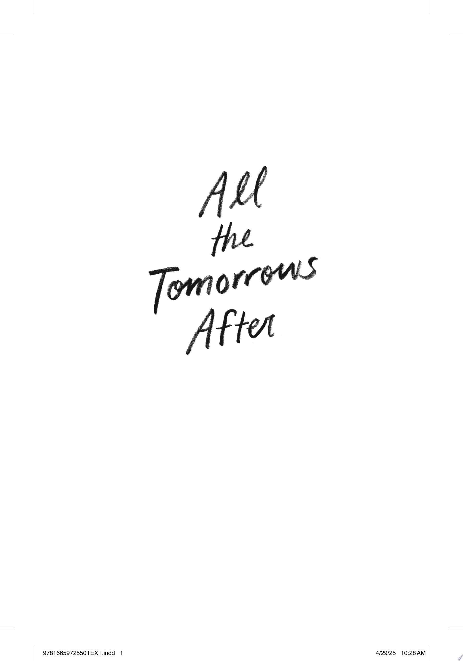 Image for "All the Tomorrows After"