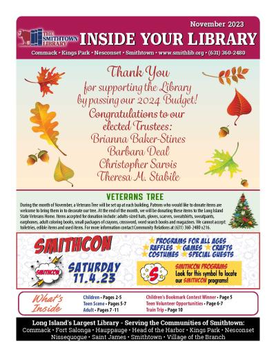 cover of the November 2023 newsletter