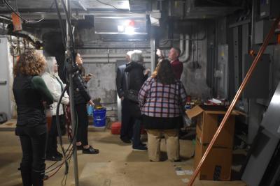 library board and staff taking a tour