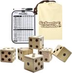GoSports Giant Wooden Playing Dice Set
