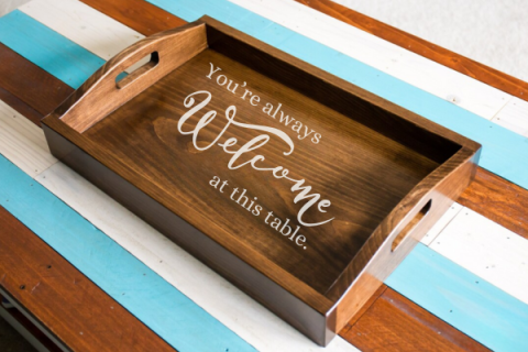 Painted Serving Tray