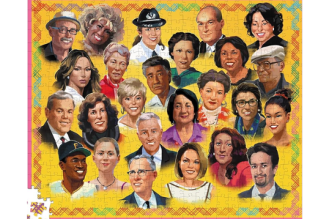 Collage of famous Hispanic Americans puzzle