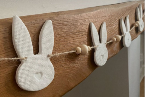Take and Make - Clay Bunny Garland