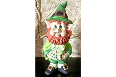 Ceramic Leprechaun figurine.
