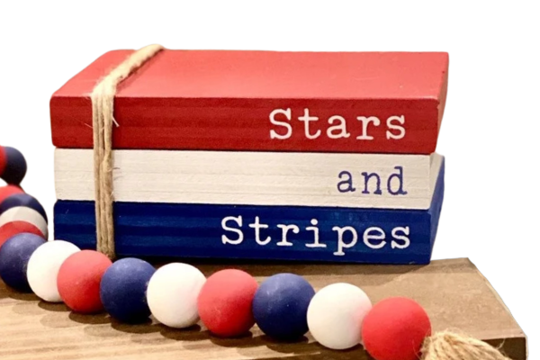Patriotic Book Stack