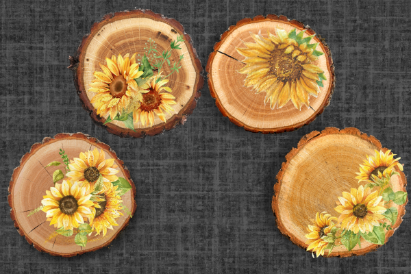 Sunflower Coasters