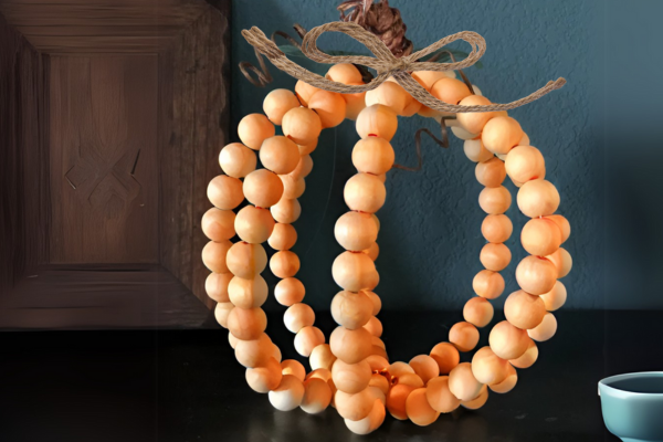 Wood Bead Pumpkin