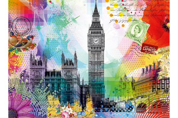puzzle with Big Ben and Buckingham palace.